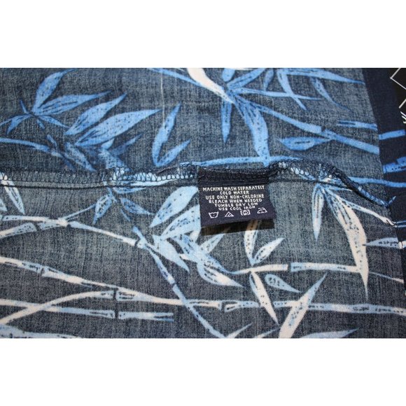 Puritan /Polo short sleeved / (Size M)/Navy - Hawaiian shirt /(100% Rayon) - Picture 7 of 11